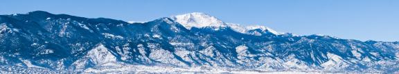 snow covered pikes peak