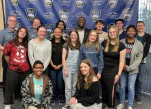 Group of high school students, chief of police, and mayor for Chief's Youth Advisory Council