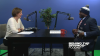 Mayor Yemi and Jen Schreuder sit at the table in the SpringsTV studio.